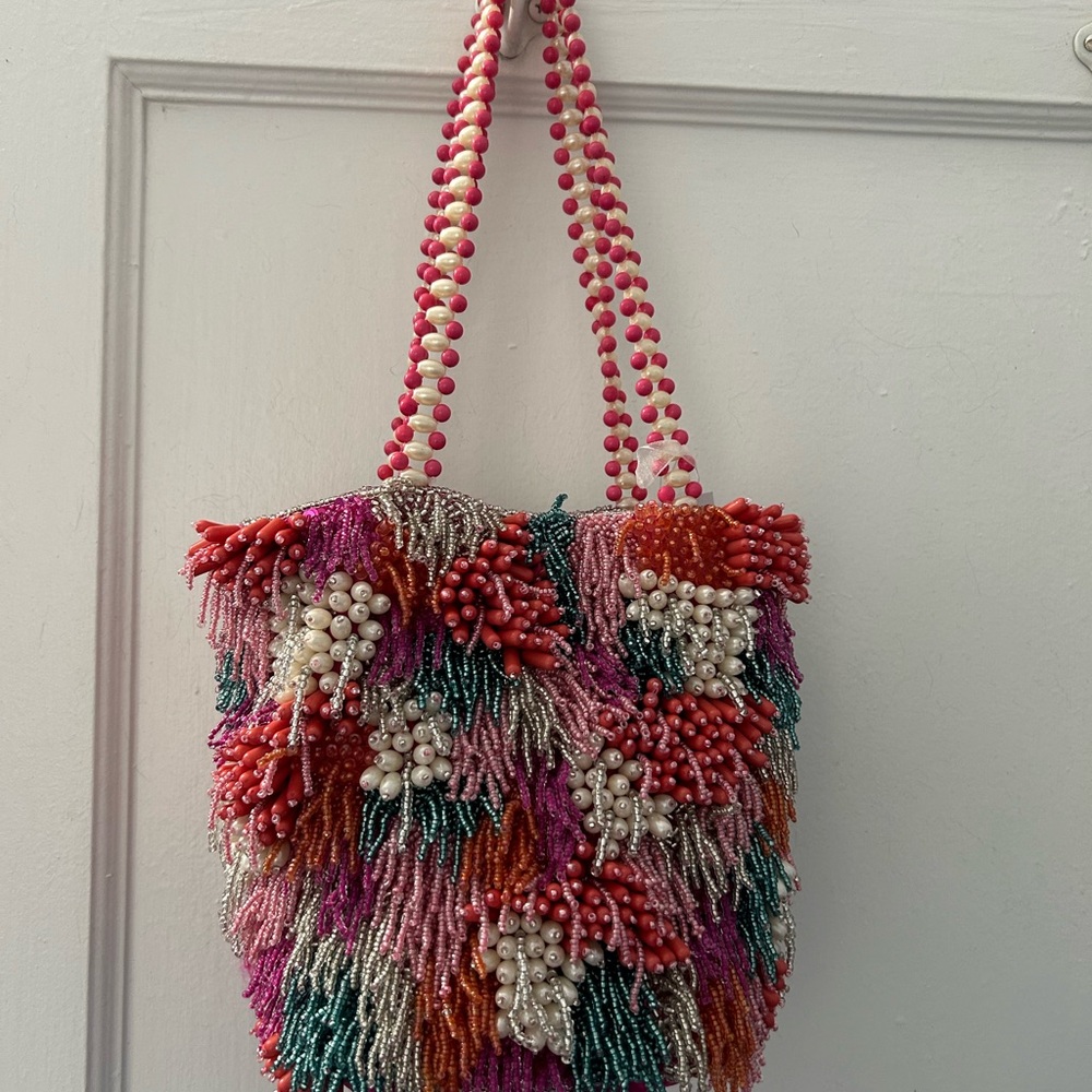 Viral Multicolor Beaded Bag